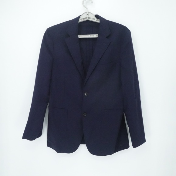 SuitSupply Havana Jacket Mens 38S Navy Unlined Wool Traveler Blazer Business
